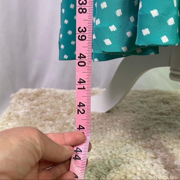 Vintage Leslie Fay Robin’s Egg Blue Dot Dress 8 - Picture 10 of 14